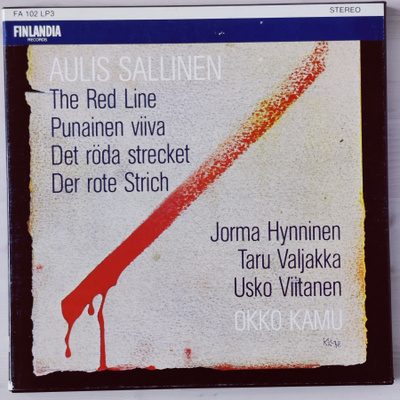 The Red Line- Punainen viiva- Aulis Sallinen vinyyliboxi