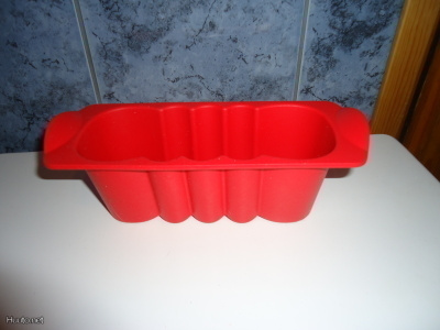 Tupperware silikoni mini leipävuoka punainen