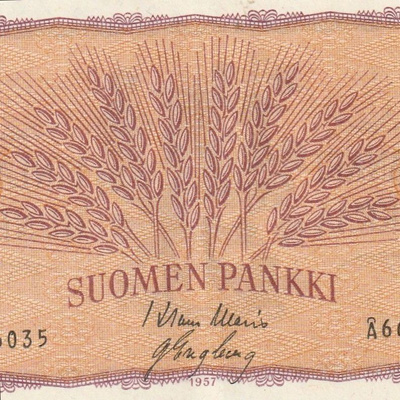 Suomi 100 markkaa 1957 Å6626035 kl 8