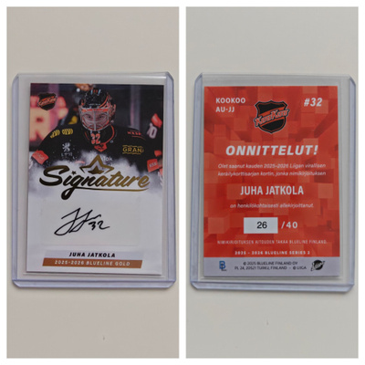 Juha Jatkola Gold Signature Blueline