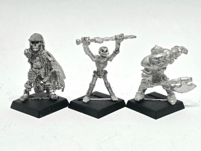 WHFB - 3kpl Skeleton Warriors (80-luku) [G17]