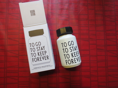 Termospullo 330 ml UUSI Design Letters