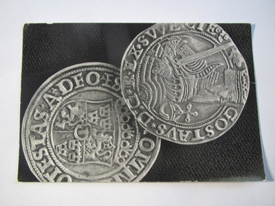 Kustaa Vaasan markka. Gustav Vasas mark 1540.  Postikortti