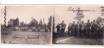 2 VANHAA Valokuvaa KTR 3 Tykistö Kenraali Nenonen 11 x 8 cm