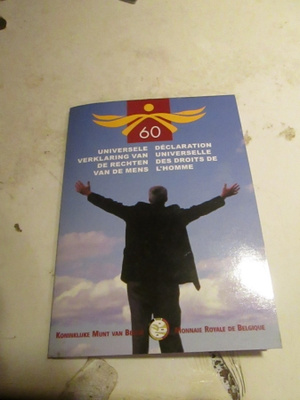 2008 Belgia  2 € Ihmisoikeuksien julistuksen 60. ju CoinCard