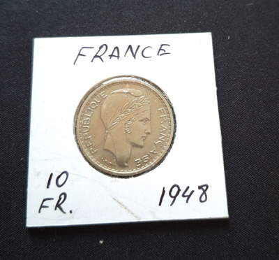 Ranska 10Franc 1948 Unc!
