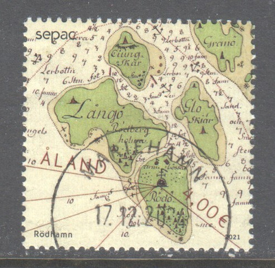 Åland 2021 kartta loistoleimalla.