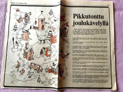 Pikkutonttu joulukävelyllä peli v. 1985