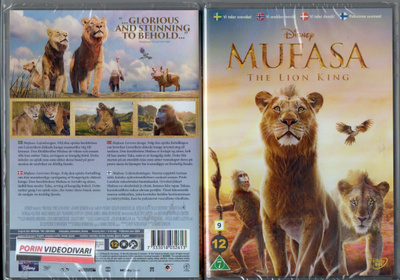mufasa the lion king	(20 549)	UUSI	-FI-	DVD				2024