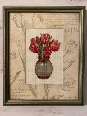 Red tulips ristipistotaulu