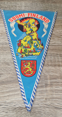 Häme vintage iso matkailuviiri 1960-1970luvulta