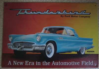 Ford Thunderbird 50`s style Metallinen taulu