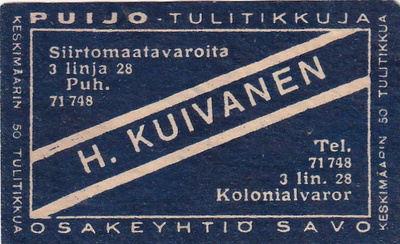 Helsinki, H. Kuivanen, 3 Linja 28     3/3