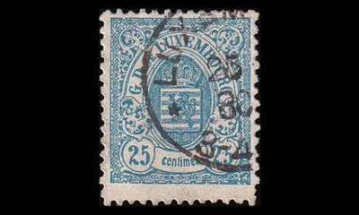 Luxemburg 43B o Vaakuna 25 C (12½:12) (1880)