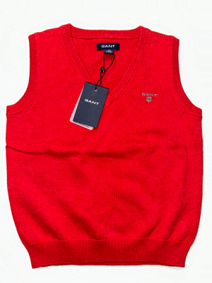 GANT punainen SLIPOVERI koko 98 cm, UUSI