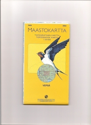 Maastokartta 1:50 000 Vepsä