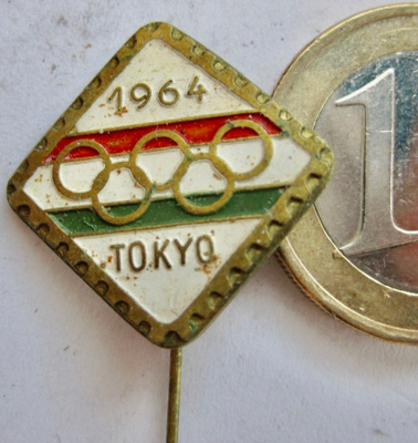 VANHA Merkki Olympia 1964 Tokyo Unkari NOC