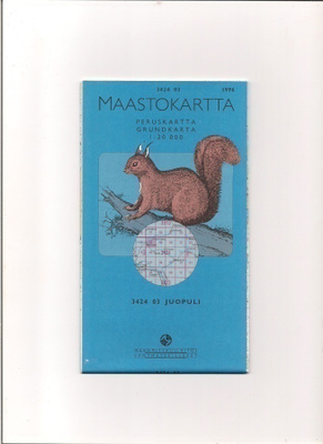 Maastokartta 1:20 000 Juopuli