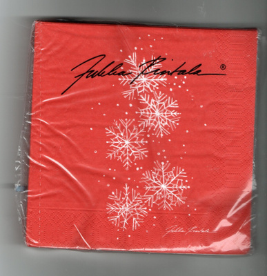 SERVETTIPAKETTI °°LUMITÄHTI°° (RED) / JUKKA RINTALA