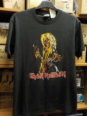 IRON MAIDEN KILLERS WORLD TOUR RARE T-PAITA KOKO L