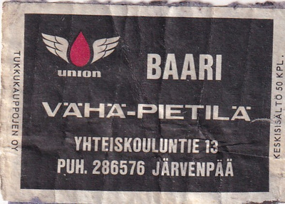 Järvenpää, Vähä - Pietilä Baari , Union,   ,  e59