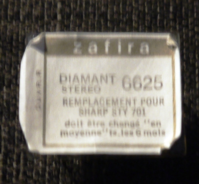 Levysoittimen neula Zafira Diamant 6625 (SHARP STY 701)