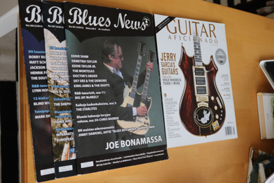 Blues News 3 lehteä (261,266,267) ja Guitar Aficionado vol.6