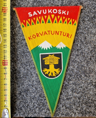 Savukoski Korvatunturi vintage matkailuviiri