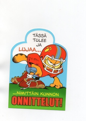 Karvinen "TÄSSÄ TULEE ...ONNITTELUT!" -KORTTI