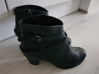 Ecco mustat Nahkasaappaat / Talvisaappaat nahkaa - koko 38