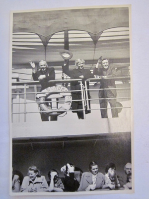 Valokuva Postikortti CCCP Laiva Aallotar Beloostrov 1950-l