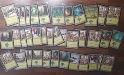 Magic the Gathering 216 vanhaa land korttia