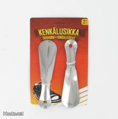 Kenkälusikka, 2kpl, teräs *UUSI*