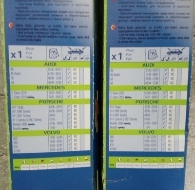 Audi A6 Porsche 911 Boxster Cayman Volvo V70 Valeo pyyhkijät