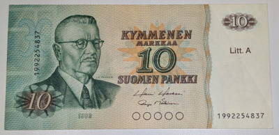 10 Markkaa 1980 Litt. A Korvaava 1992254837