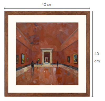 Uusi uniikki taidemuseo art print taulu 40 cm x 40 cm