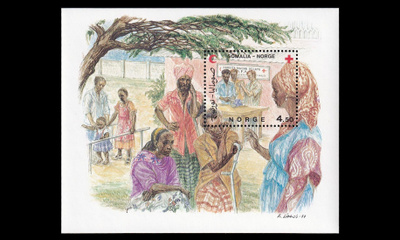 Norja 968BL7 ** Norja-Somalia blokki (1987)