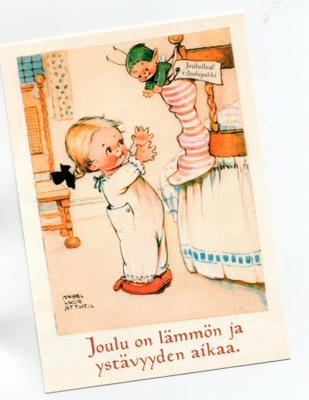 °°JOULU ON LÄMMÖN JA YSTÄVYYDEN...°° -KORTTI /Ml Attwell