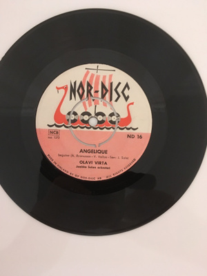 (7") Olavi Virta - Angelique / Kuinka saatoinkaan?