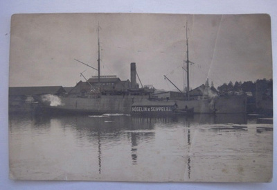 VANHA Postikortti Laiva Mikä? 1920-l