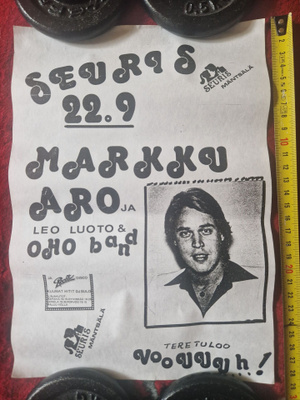 Markku Aro vintage keikkajuliste 30×20cm