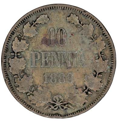 10 Penniä 1889