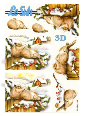 3D °°LINTUPARI LUMISELLA AIDALLA°°