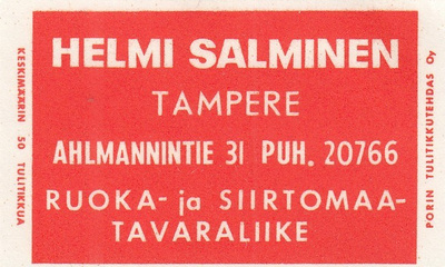 Tampere, Helmi Salminen   b346