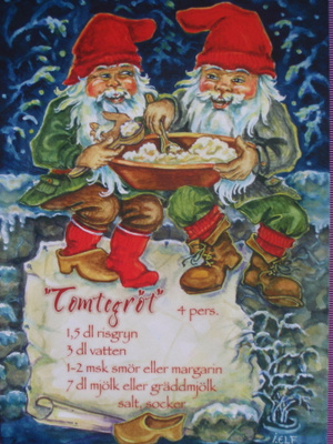 Ingrid Elf tontut joulupuurolla ruots.