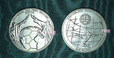 2014 Portugal 2,50 Euro juhlakolikko 2½  FIFA MM BRASILIA
