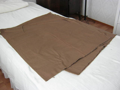 Puuvillagabardiini  pit. 190 cm, lev.150 cm