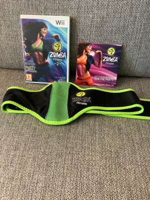 Zumba Fitness 2 + Fitness Belt Wii + Zumba Fitness dvd/cd