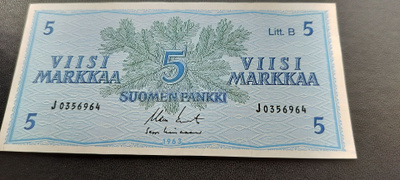 5mk 1963 Litt.B, KOI-Lin, J-sarjaa, KL 9