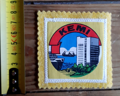 Kemi vintage kangasmerkki
